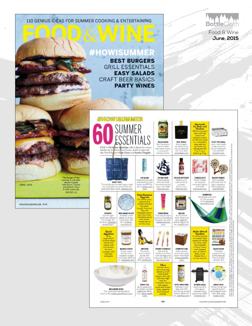 BottleCloth Press - Food & Wine Magazine